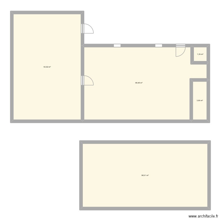maison. Plan de 5 pièces et 169 m2
