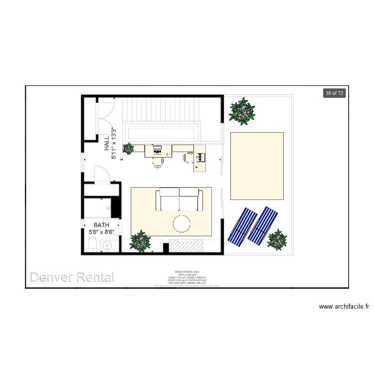 Denver 2. Plan de 0 pièce et 0 m2