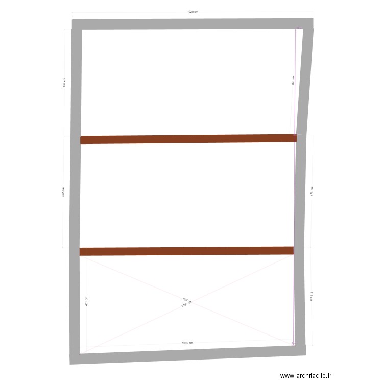 métré grange Guilhem le 7-1-2024. Plan de 0 pièce et 0 m2