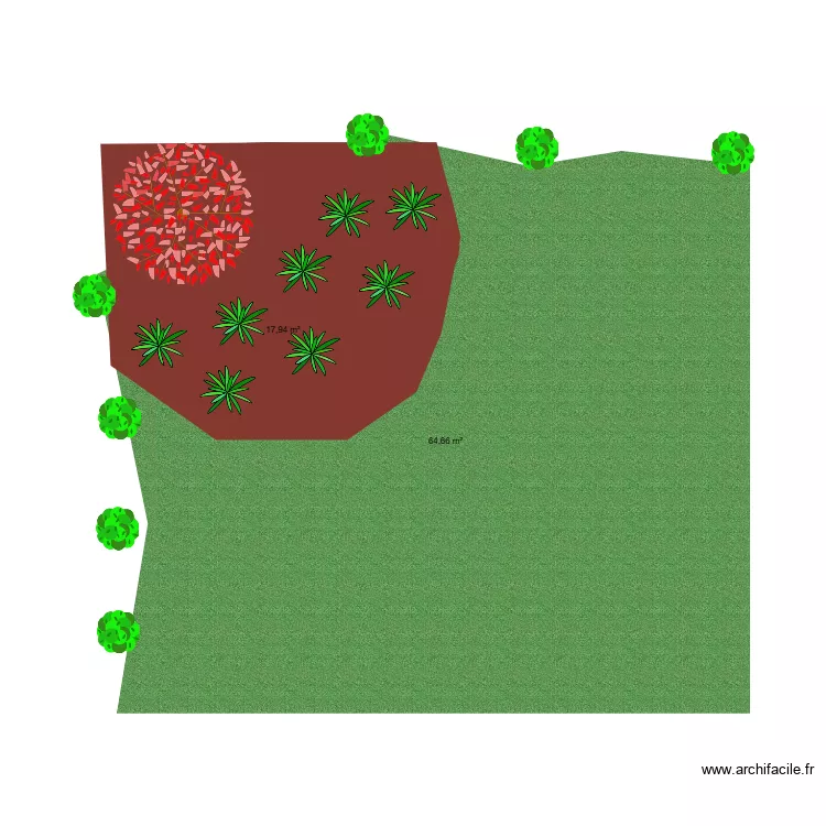 jardin. Plan de 