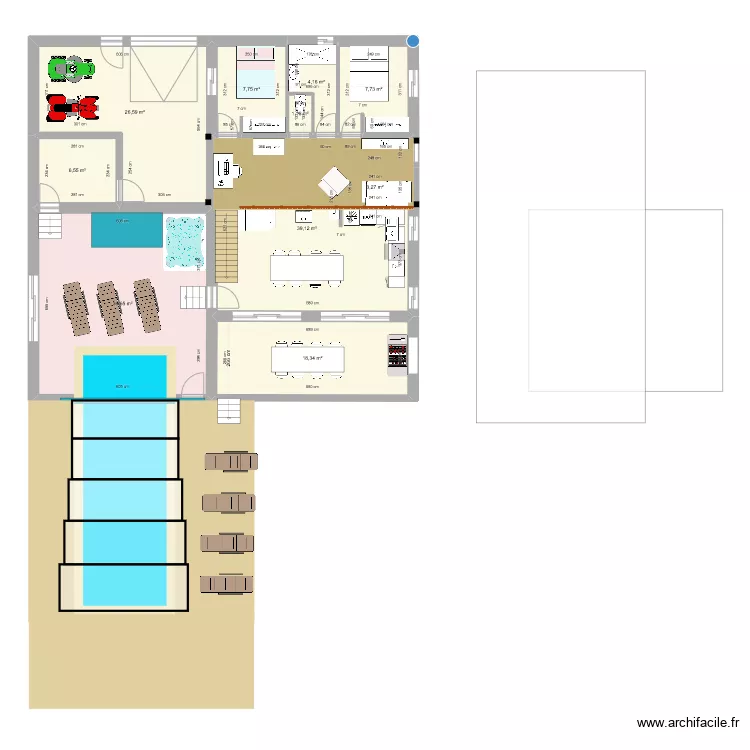 PLAN COUCOURON ETAGE. Plan de 