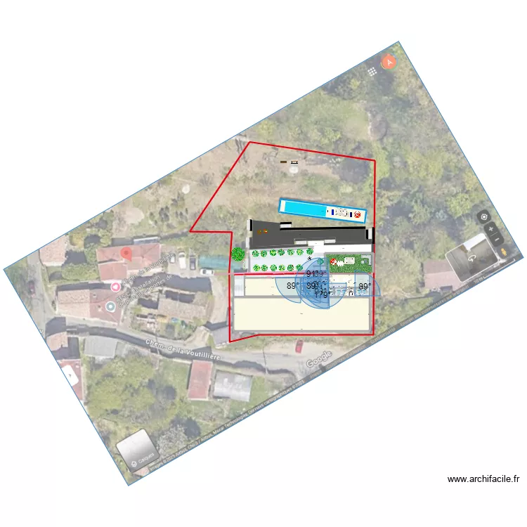 Champagne 2025 -1 studio +1chambre +2suites -volumes +jardin. Plan de 
