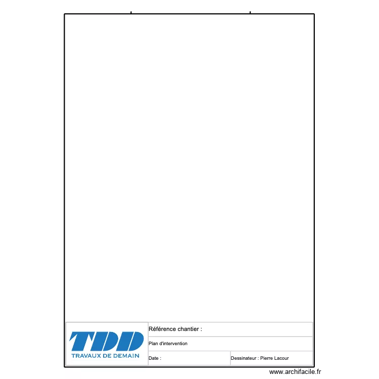 MODELE IMPRESSION. Plan de 1  et 623 m²