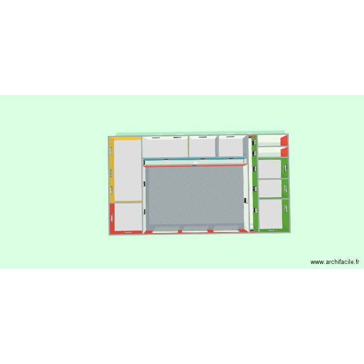Base Nautique. Plan de 13 pièces et 582 m2