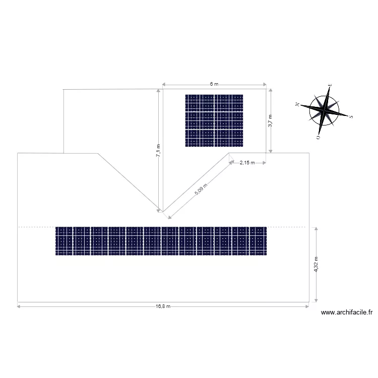 MAISON EL KERBECHE. Plan de 