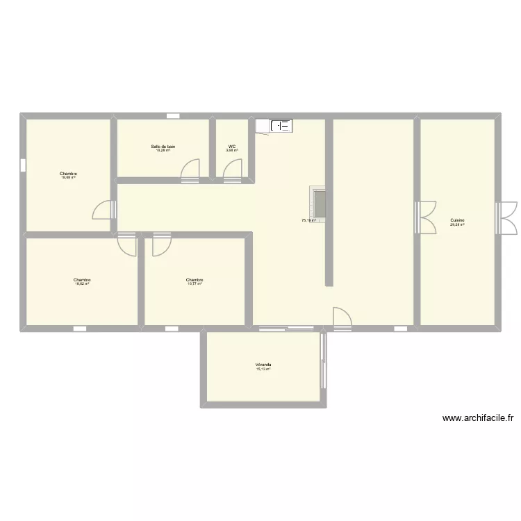 Maison projet. Plan de 8 et 187 m² Maison projet. Plan de 8 et 187 m²