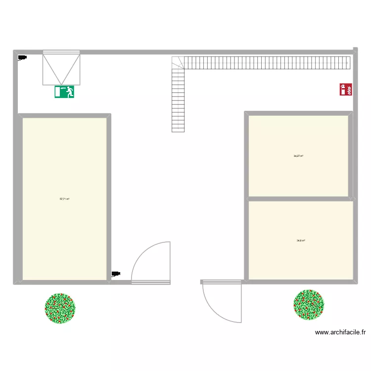 magasin de mehdi. Plan de 3 et 127 m² magasin de mehdi. Plan de 3 et 127 m²