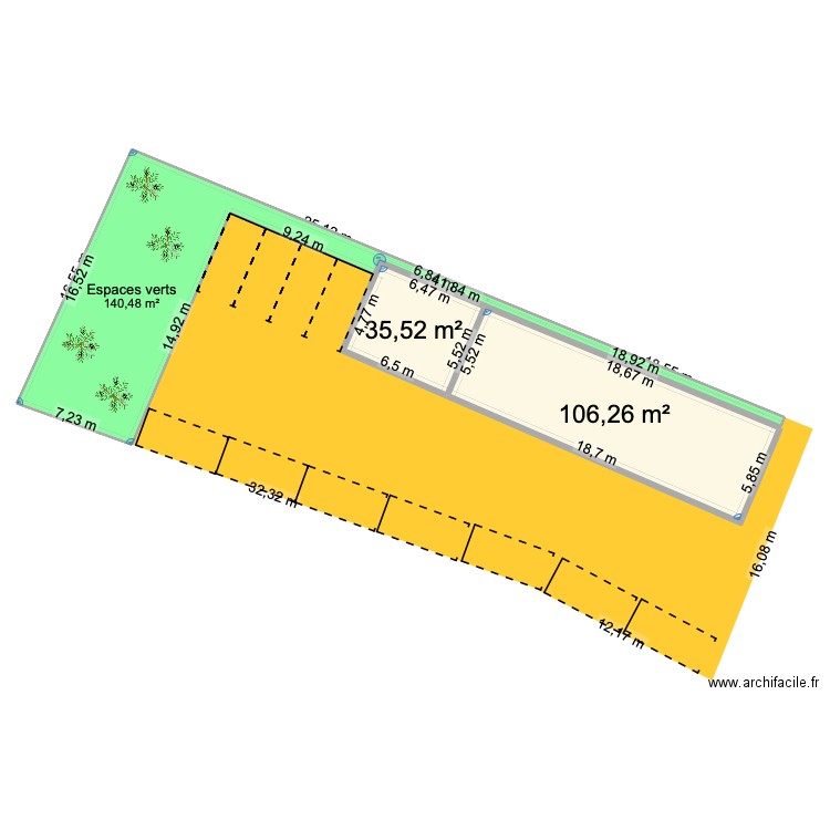 Marie Neewiller. Plan de 1 pièce et 303 m2