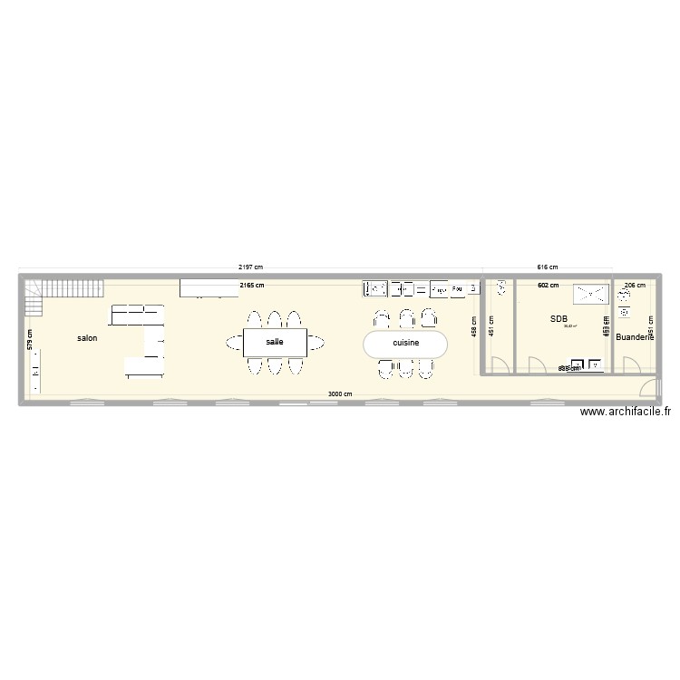 rougegrez quentin. Plan de 2 pièces et 172 m2