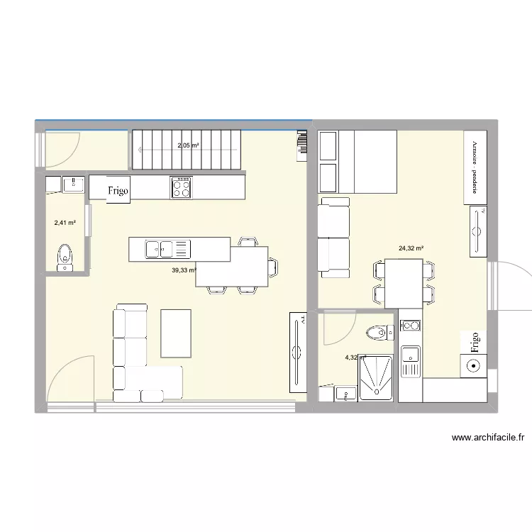 duplex rouge 2. Plan de duplex rouge 2. Plan de
