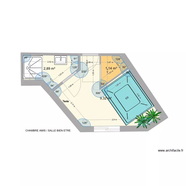 SALLE BIEN ETRE. Plan de SALLE BIEN ETRE. Plan de