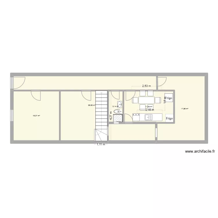 Sofiane1. Plan de 5 Pièces et 85 m²