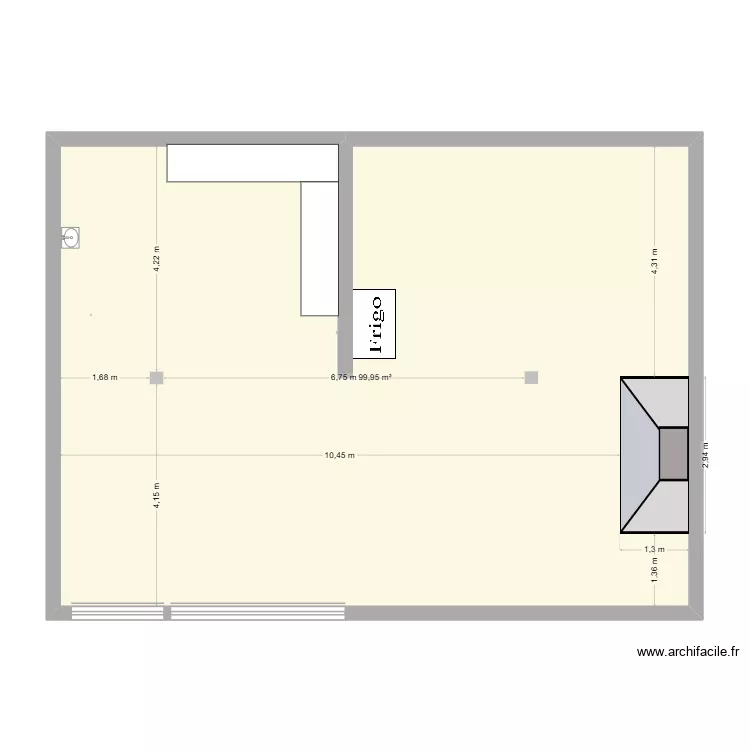 INGENIEURIE. Plan de 1 Pièce et 100 m²