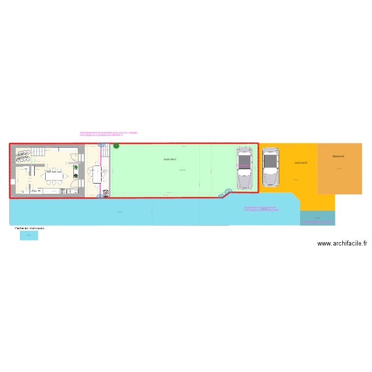 Maison Edouard Maury RDJ + jardin - cartport. Plan de 4 pièces et 127 m2