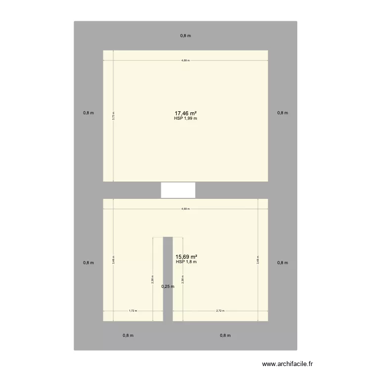 Cave Bollendorf le pont_2. Plan de 2  et 36 m²
