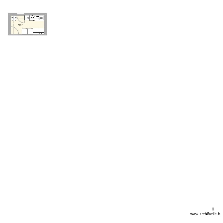 Cellier / buanderie. Plan de 1 pièce et 7 m2