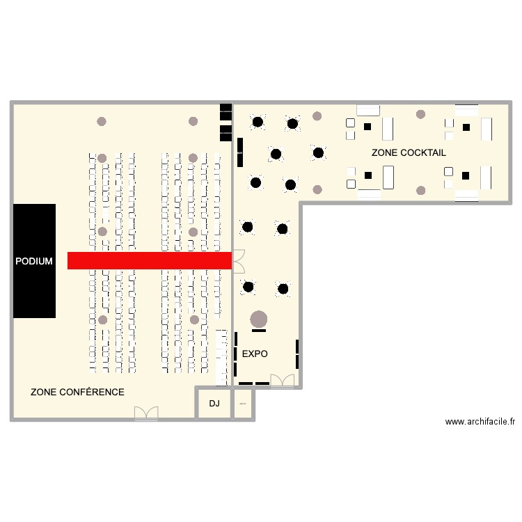 HOTEL DU FLEUVE. Plan de 4 pièces et 798 m2