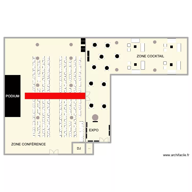 HOTEL DU FLEUVE. Plan de 