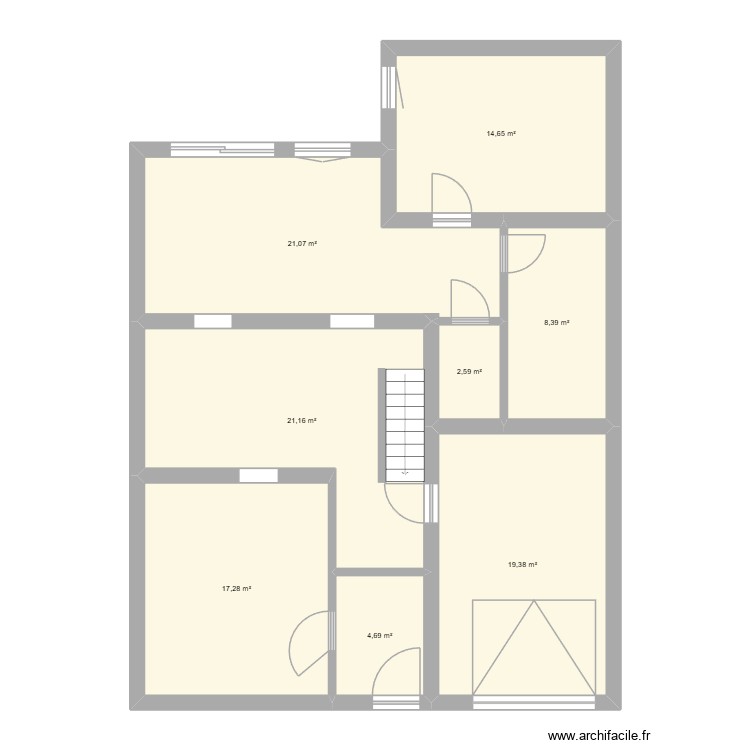 Plan RDC Petit Waret Vierge. Plan de 0 pièce et 0 m2