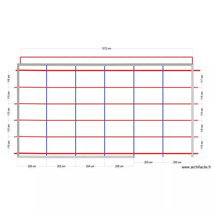 charpente   capinage. Plan de 