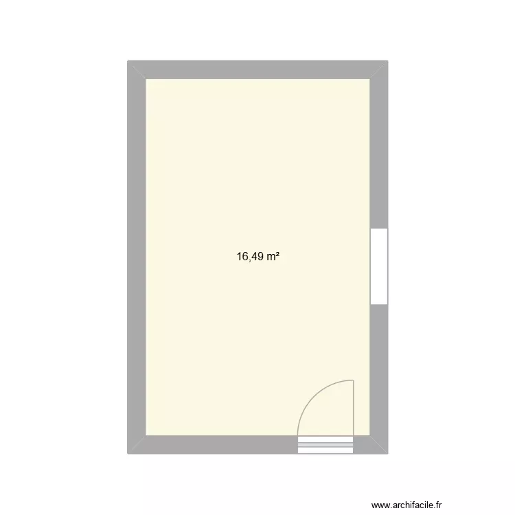 Hanane V1. Plan de 1 Pièce et 16 m² Hanane V1. Plan de 1 Pièce et 16 m²