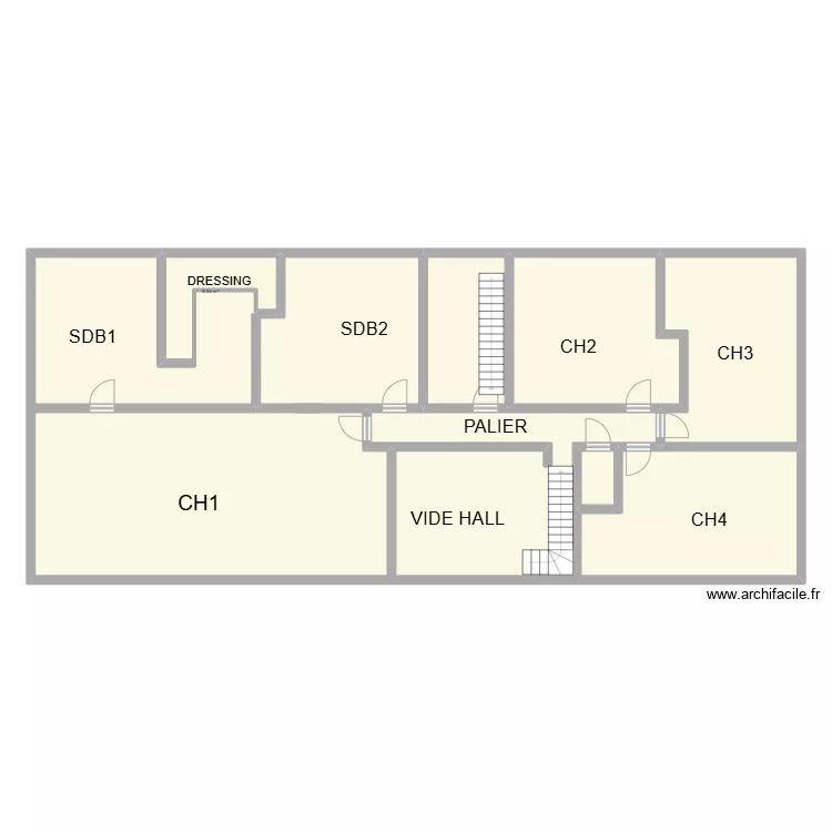 1er &eacute;tage. Plan de 