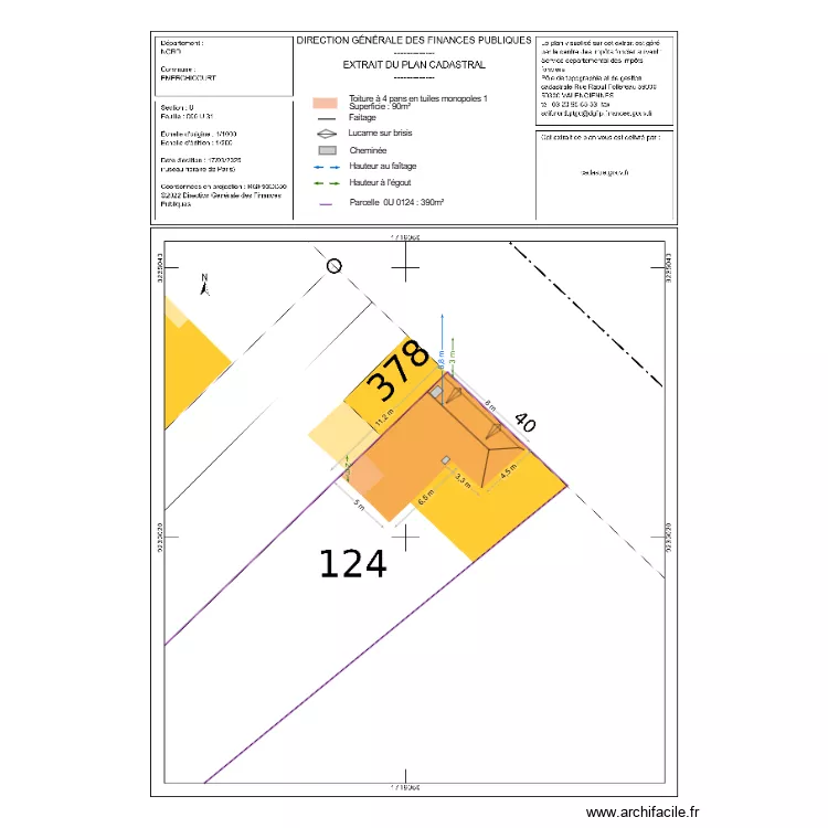 dp02 salingue. Plan de 