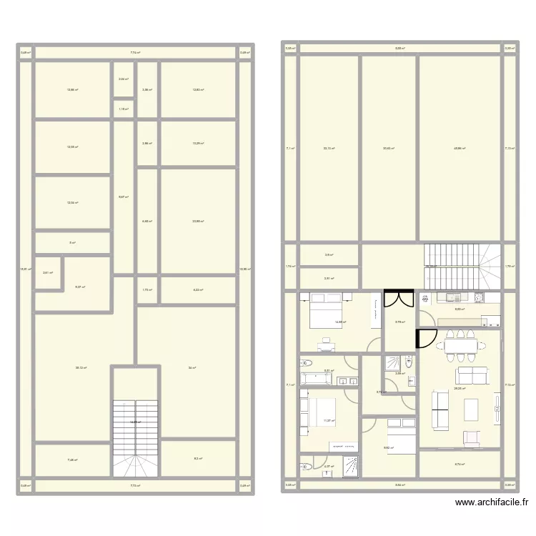 APPARTE 25/13. Plan de 