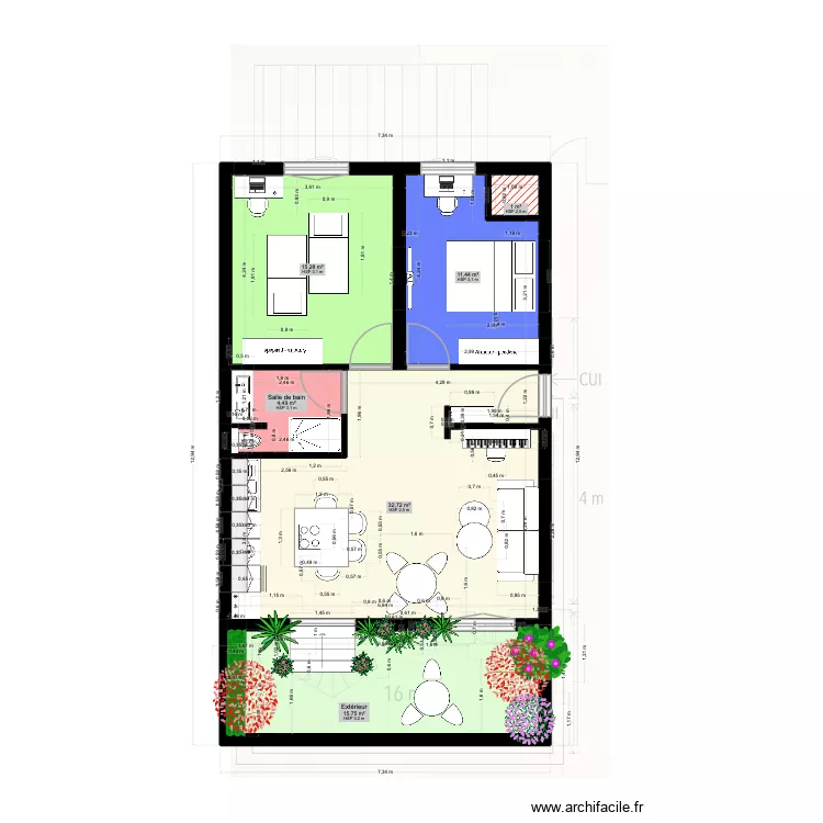 sevres 5. Plan de 6 et 81 m² sevres 5. Plan de 6 et 81 m²