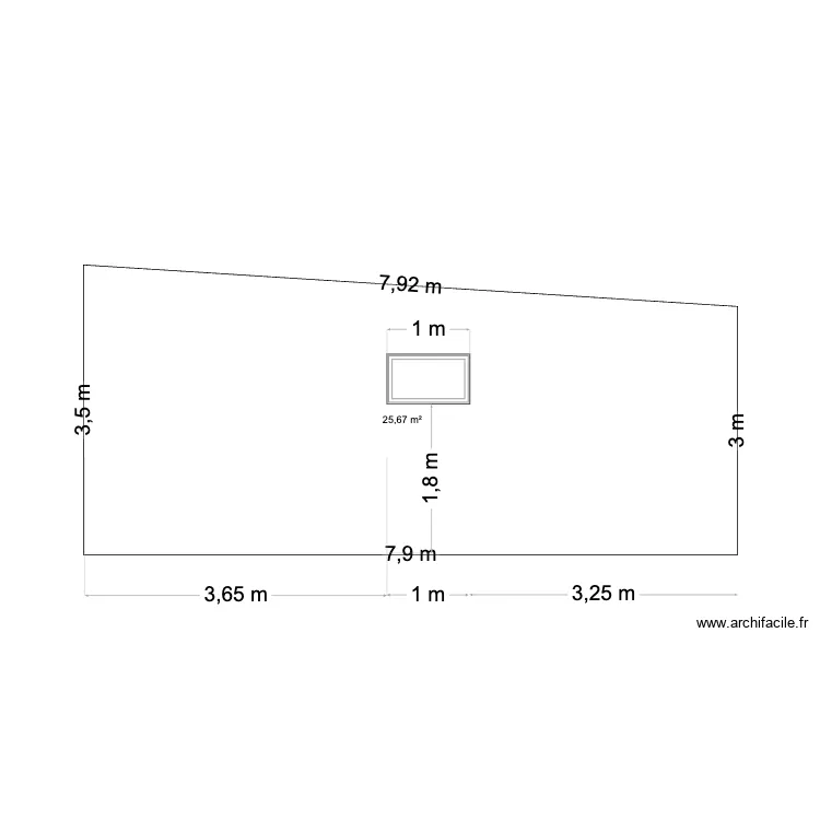 Plan_Kranevo_Facade Nord. Plan de 