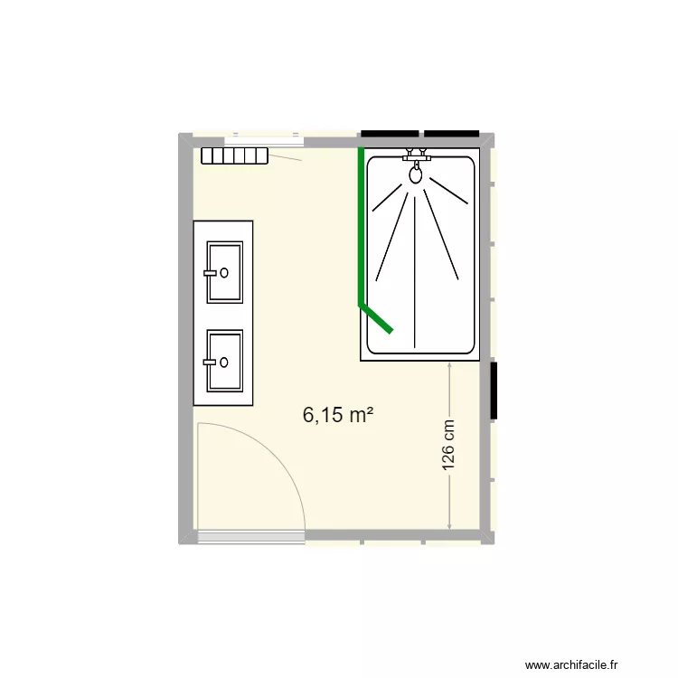 BERTINEAU - Salle d'eau. Plan de BERTINEAU - Salle d'eau. Plan de