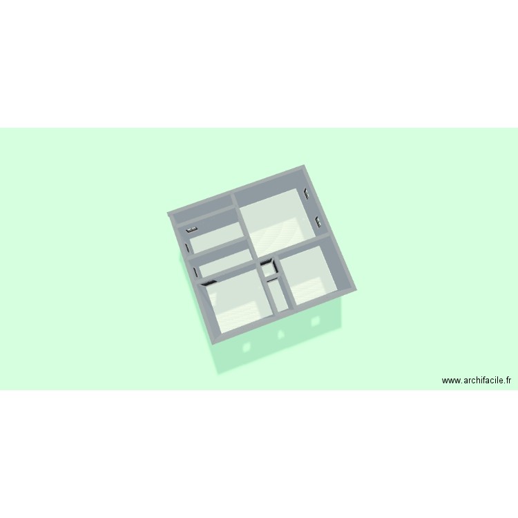 reve 3. Plan de 8 pièces et 42 m2