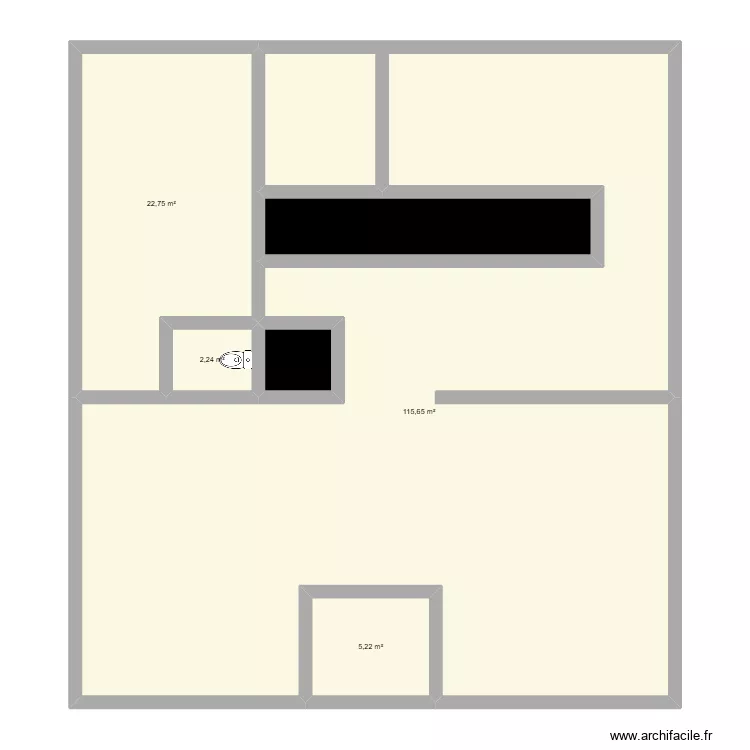 magasin poesie vegetale. Plan de 6 pièces et 156 m²