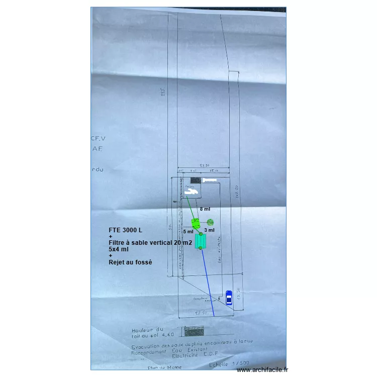 Brocchetto-Techer. Plan de 