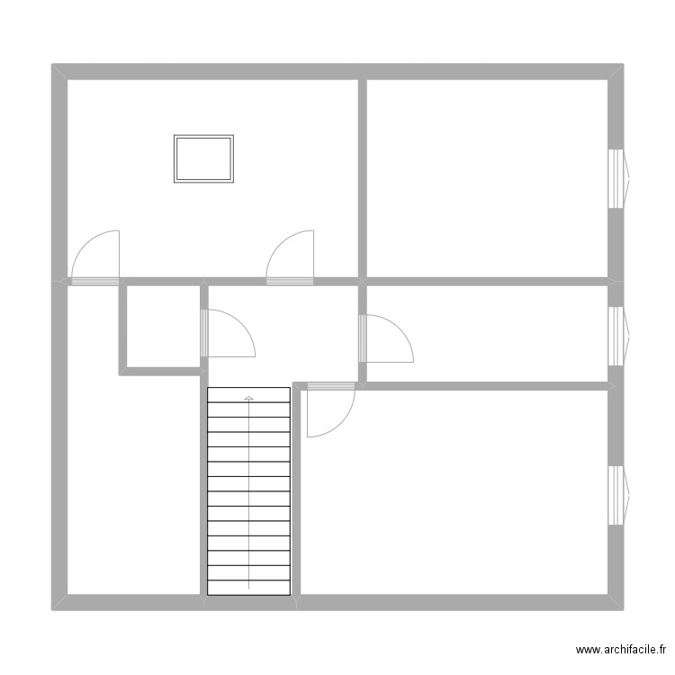 LE FOCH R+2. Plan de 6 pièces et 76 m2
