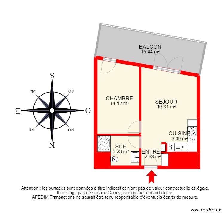 BI18182 -. Plan de 8 pièces et 60 m2