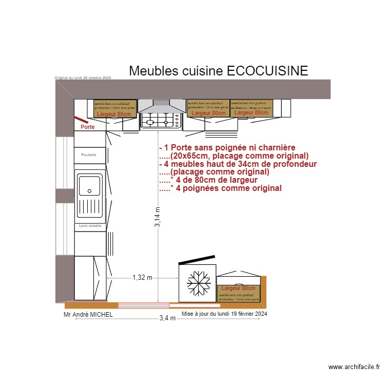 Ecocuisine 08. Plan de 0 pièce et 0 m2