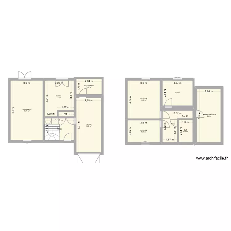 PLAN DELANNOY. Plan de 12  et 126 m²