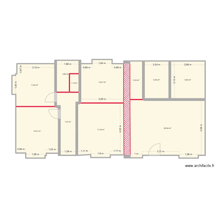 Maison futur 2. Plan de 11 pièces et 116 m2