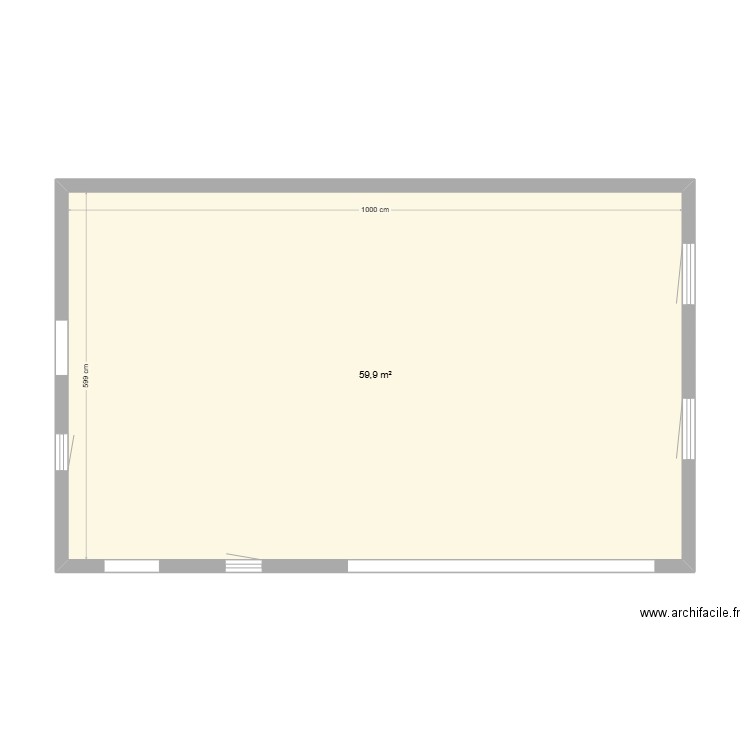 Hangar Etray. Plan de 0 pièce et 0 m2