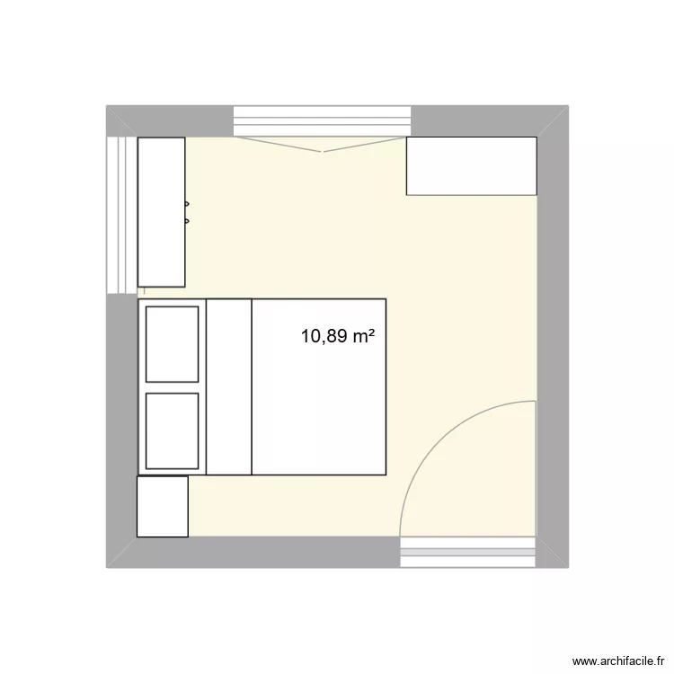 chambre A. Plan de 1 et 11 m² chambre A. Plan de 1 et 11 m²