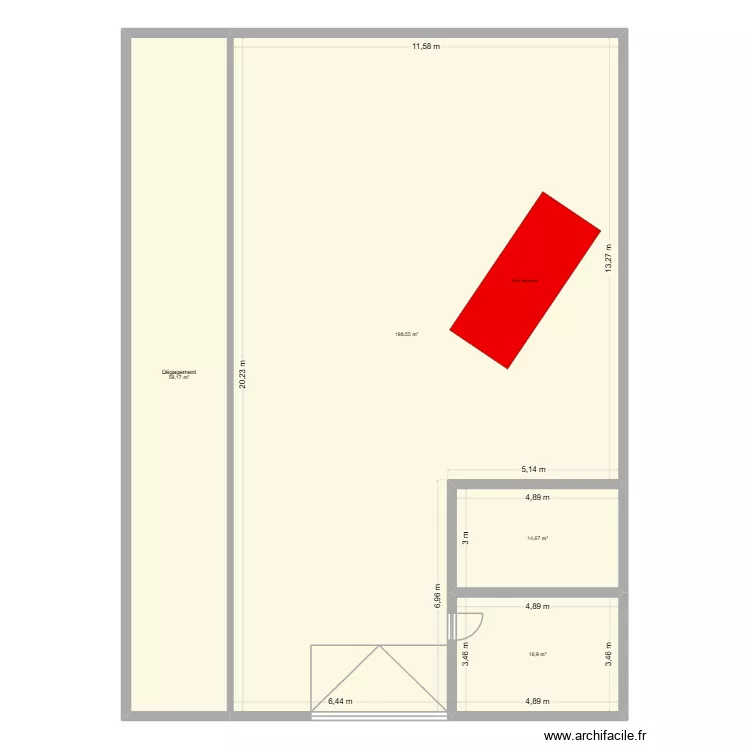 CTA BY. Plan de 4  et 289 m²