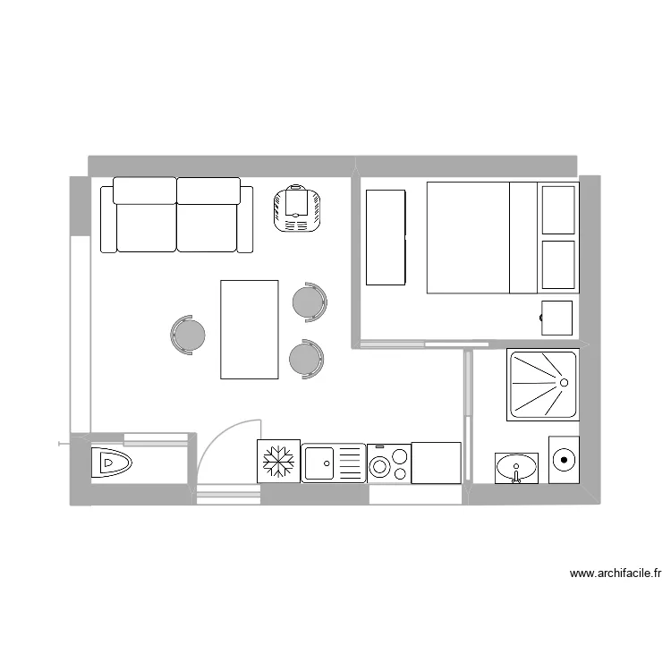 Local Boucau 2. Plan de Local Boucau 2. Plan de