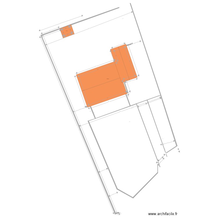 maison soule89. Plan de 2 pièces et 165 m2