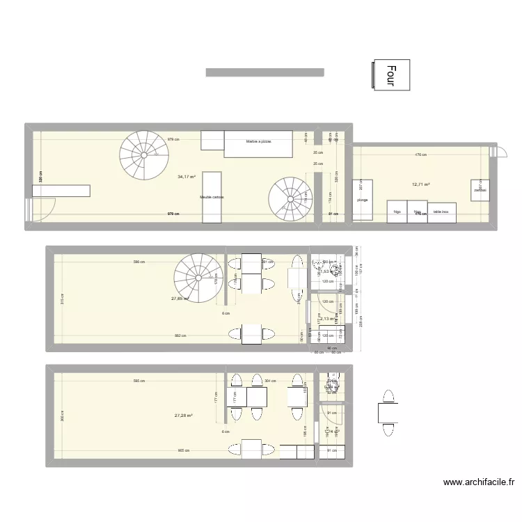 Test Damiens. Plan de 