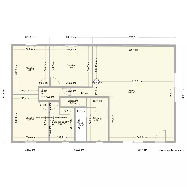 MAISON rdc 1. Plan de MAISON rdc 1. Plan de