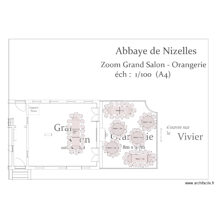 Plan table soirée 29 aout 25. Plan de 0 pièce et 0 m2