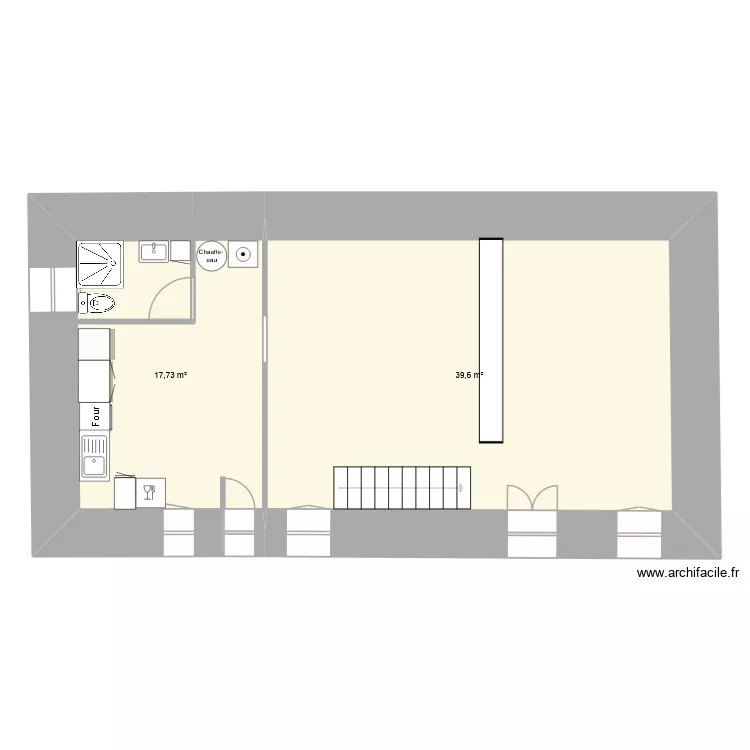 Maison 3. Plan de 2 et 57 m² Maison 3. Plan de 2 et 57 m²