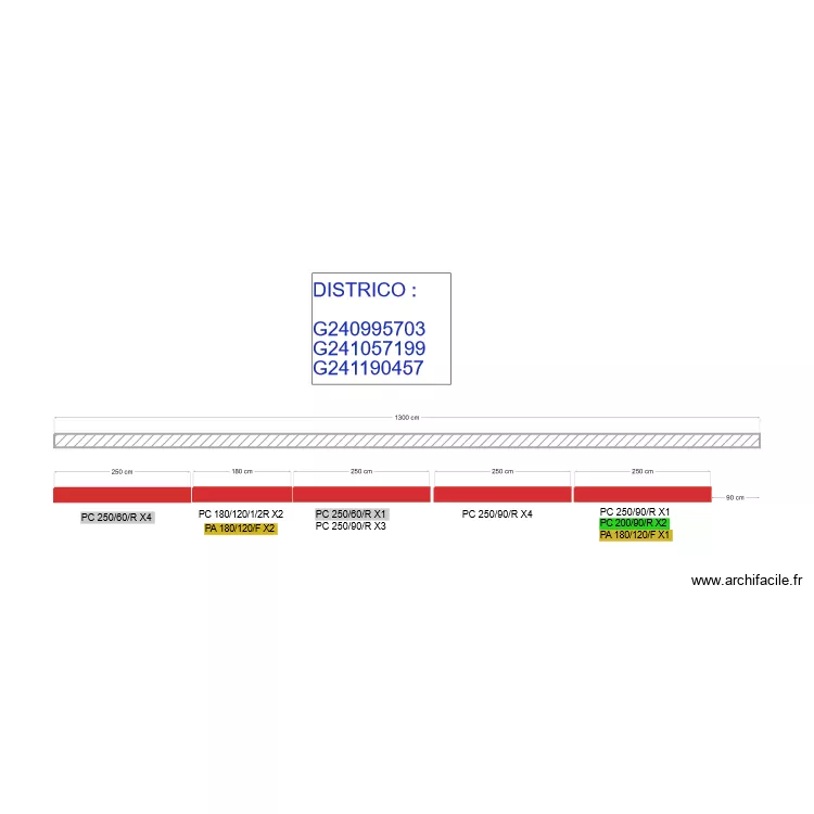 compo camion. Plan de 