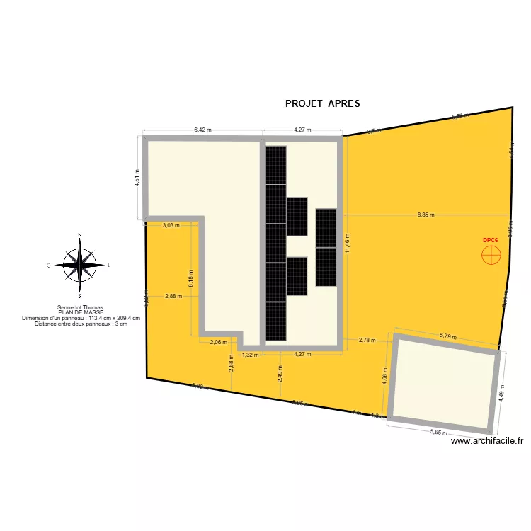 Sennedot Thomas PLAN DE MASSE. Plan de 